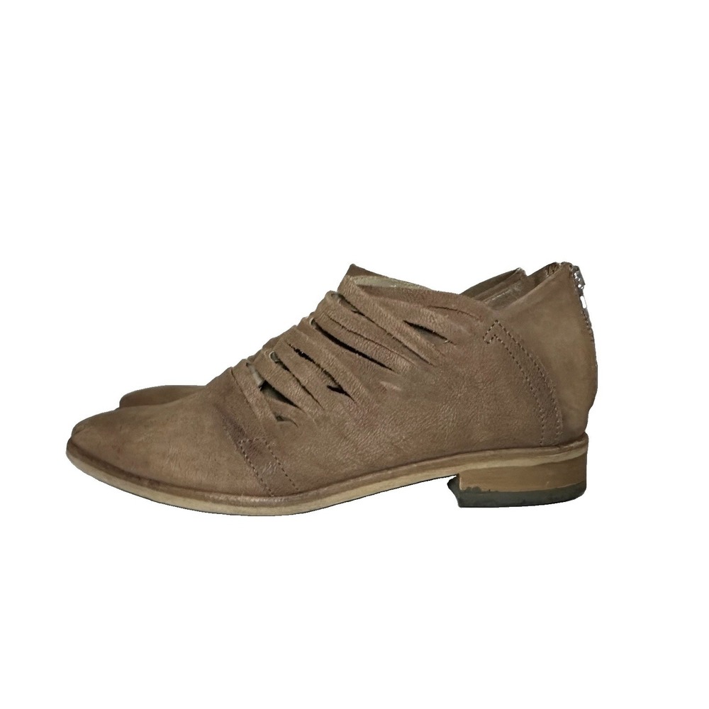 Free People Women's US 7.5 EU 38 Lost Valley Ankle Boots Strappy Brown Leather